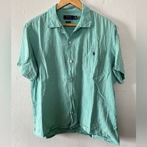 Polo by Ralph Lauren Men's Mint Green Casual Shirt